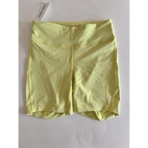 Outdoor Voices Move Free 6inch Bike Shorts Neon Yellow Women’s Size Small NWT